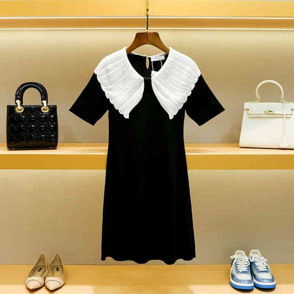 zhuojia dress design sense niche women's summer doll collar closed waist short sleeve skirt, Black;gray
zhuojia dress design sense niche women's summer doll collar closed waist short sleeve skirt, Black;gray