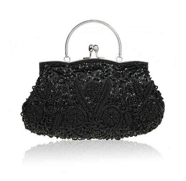 fashion black ladies' beading beaded banquet handbag clutch party bridal evening bag with shoulder chain purse makeupbag 03393-g t22072
fashion black ladies' beading beaded banquet handbag clutch party bridal evening bag with shoulder chain purse makeupbag 03393-g t22072