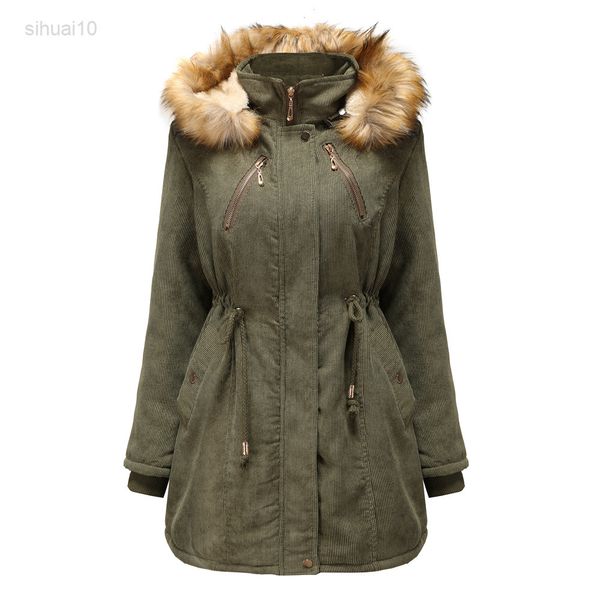 green black with fur hats thick warm casual women winter zip up jacket for 2022 bomber cargo jacket padded oversize parka l220725
green black with fur hats thick warm casual women winter zip up jacket for 2022 bomber cargo jacket padded oversize parka l220725