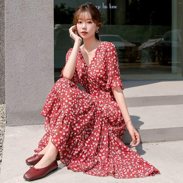 casual dresses floral knee-length skirt short-sleeved korean skirt super fairy forest, Black;gray
casual dresses floral knee-length skirt short-sleeved korean skirt super fairy forest, Black;gray