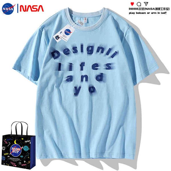 nasa co branded 2022 new summer t-shirt men and women lovers short sleeve t-shirt loose fashion brand clothes trend half, White;black
nasa co branded 2022 new summer t-shirt men and women lovers short sleeve t-shirt loose fashion brand clothes trend half, White;black