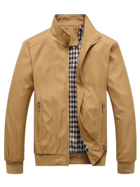 men zip pocket jacket x3mc#, Black;brown
