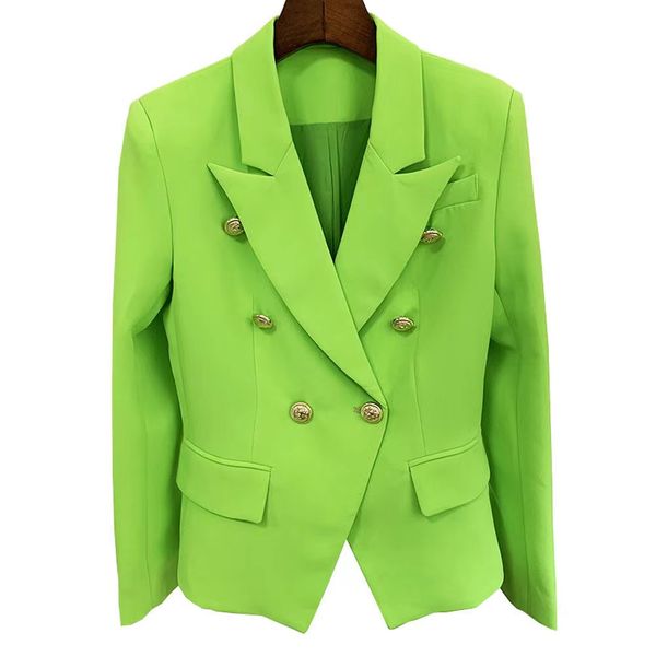 b130 women's designer blazers clothing tide brand high-quality retro fashion pure color series suit jacket lion double-breasted slim pl, White;black
b130 women's designer blazers clothing tide brand high-quality retro fashion pure color series suit jacket lion double-breasted slim pl, White;black