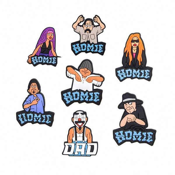 custom homie shoe accessories for croc sandal pvc sing characters shoes charms wholesale charm girly boy decoration, White;pink
custom homie shoe accessories for croc sandal pvc sing characters shoes charms wholesale charm girly boy decoration, White;pink