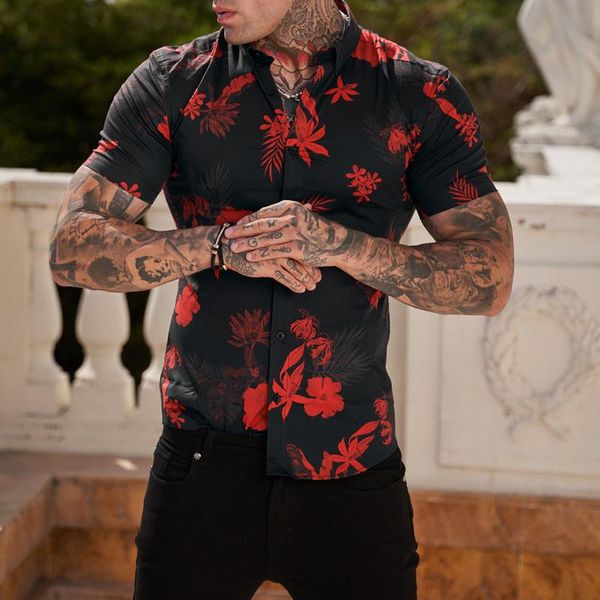 men's casual shirts 2022 ieisure printing thin lapels hawaii men's, White;black
men's casual shirts 2022 ieisure printing thin lapels hawaii men's, White;black