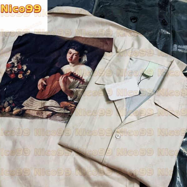 shirt tide brand caravaggio oil painting religious renaissance retro casual loose thin short-sleeved shirt men and women european size s-2xl, White;black
shirt tide brand caravaggio oil painting religious renaissance retro casual loose thin short-sleeved shirt men and women european size s-2xl, White;black