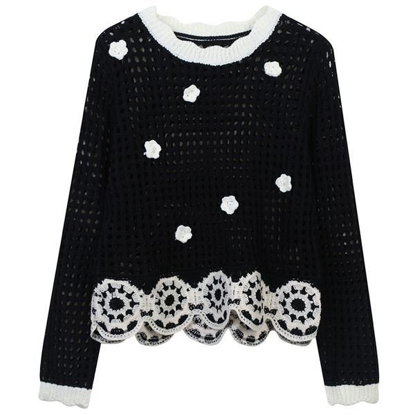 601 2022 milan runway autumn brand same style sweater long sleeve crew neck black white cardigan fashion clothes womens mingmei, White;black
601 2022 milan runway autumn brand same style sweater long sleeve crew neck black white cardigan fashion clothes womens mingmei, White;black