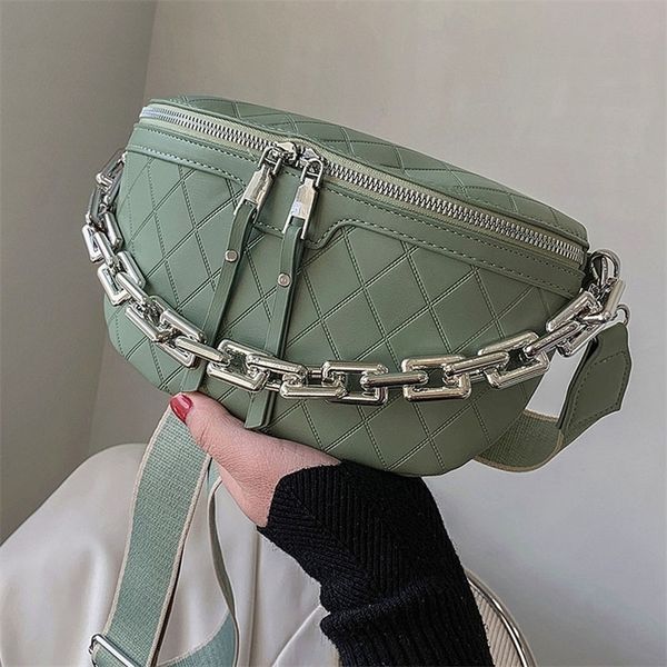thick chain waist bag luxury leather women fanny pack crossbody chest s female belt fashion brand shoulder s 220324
thick chain waist bag luxury leather women fanny pack crossbody chest s female belt fashion brand shoulder s 220324