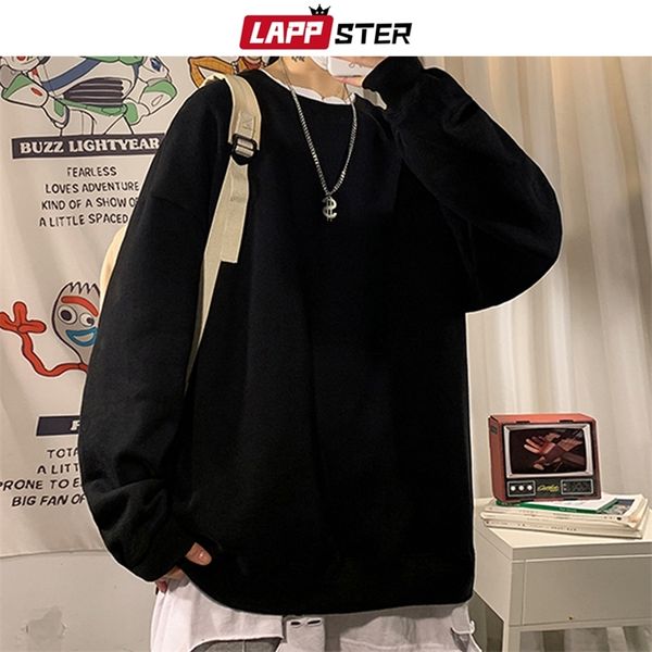 lappster men japanese streetwear fleece solid hooded hoodies autumn pullover mens 8 colors sweatshirts harajuku kpop hoodie 201126, Black
lappster men japanese streetwear fleece solid hooded hoodies autumn pullover mens 8 colors sweatshirts harajuku kpop hoodie 201126, Black
