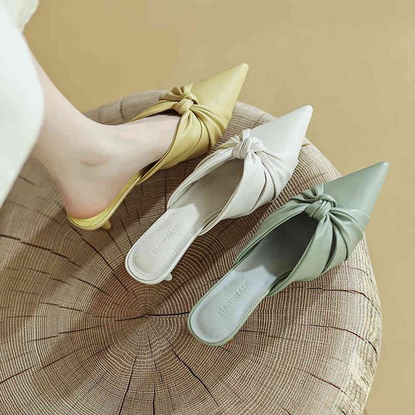 sandals minority pointed half slippers women's spring and summer bowknot baotou mop cat heel small thin external wear ix6u, Black
sandals minority pointed half slippers women's spring and summer bowknot baotou mop cat heel small thin external wear ix6u, Black