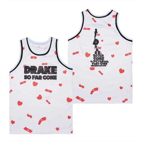men movie film drake so far gone basketball jersey university hiphop retro for sport fans stitched breathable college team color white unifo, Black
men movie film drake so far gone basketball jersey university hiphop retro for sport fans stitched breathable college team color white unifo, Black