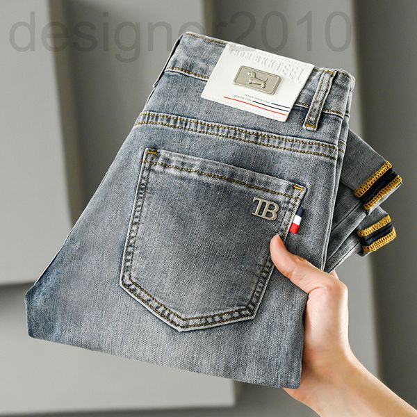 men's jeans designer 2022 spring men's jeans korean version medium waist small foot slim fit light luxury cotton elastic high-end, Blue
men's jeans designer 2022 spring men's jeans korean version medium waist small foot slim fit light luxury cotton elastic high-end, Blue