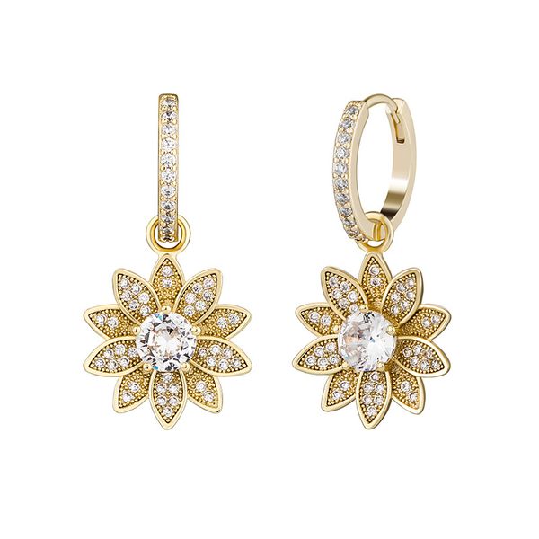luxury crystal flower pendant gold drop stud earrings fashion jewelry wedding girl's exquisite earring for woman, Golden;silver
luxury crystal flower pendant gold drop stud earrings fashion jewelry wedding girl's exquisite earring for woman, Golden;silver