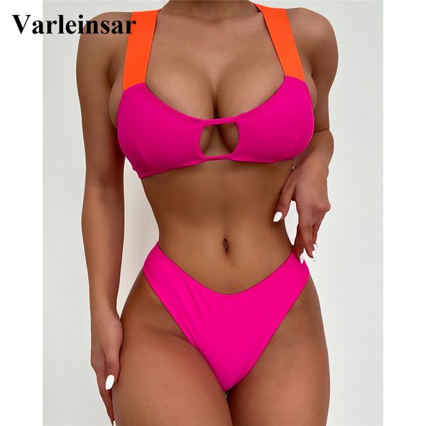 splicing mid waist cross back bikini female swimsuit women swimwear two-pieces bikini set bather bathing suit swim v3128, White;black
splicing mid waist cross back bikini female swimsuit women swimwear two-pieces bikini set bather bathing suit swim v3128, White;black