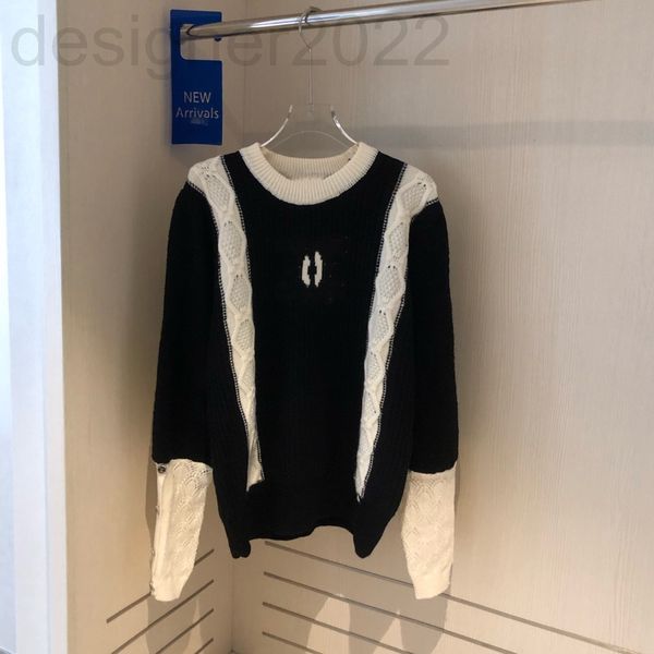 women's sweaters designer 21 autumn and winter french black long sleeve color contrast small fragrance foreign style loose sweater wome, White;black
women's sweaters designer 21 autumn and winter french black long sleeve color contrast small fragrance foreign style loose sweater wome, White;black