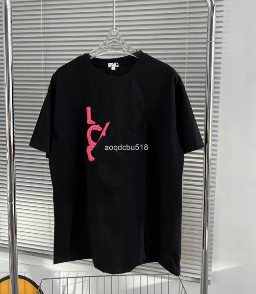 women's t-shirt correct version 22s spring and summer loe fluorescent acne embroidered neon loose large round neck lovers' short s, White
women's t-shirt correct version 22s spring and summer loe fluorescent acne embroidered neon loose large round neck lovers' short s, White