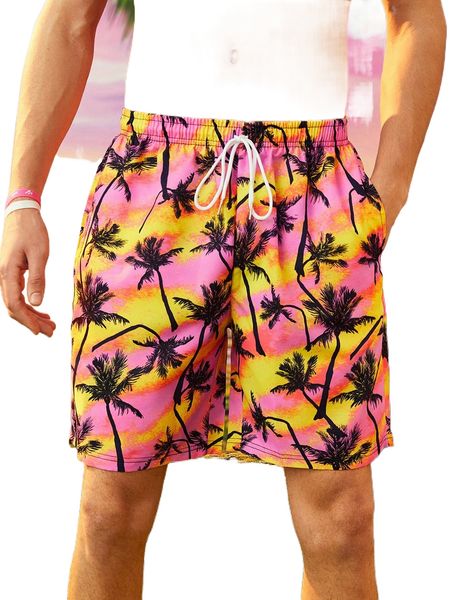 romwe guys tropical print shorts x62w#, White;black 
romwe guys tropical print shorts x62w#, White;black