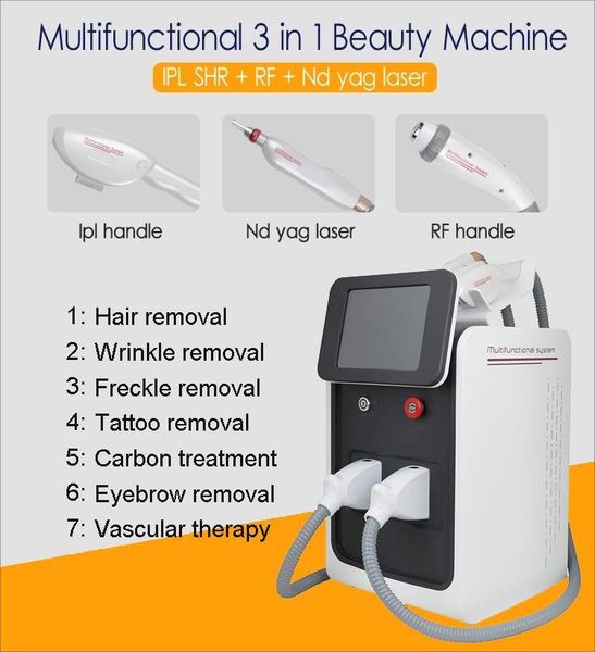 home salon use multi-functional beauty equipment 1064nm 532nm 1320nm ipl rf nd yag laser remove hair tattoo removal skin rejuvenation face t, Black;white
home salon use multi-functional beauty equipment 1064nm 532nm 1320nm ipl rf nd yag laser remove hair tattoo removal skin rejuvenation face t, Black;white