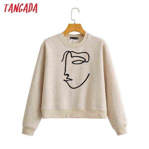 women sweater tangada 2022 women embroidery fleece sweatshirts oversize loose pullovers female 3c05 t220824, White;black
women sweater tangada 2022 women embroidery fleece sweatshirts oversize loose pullovers female 3c05 t220824, White;black