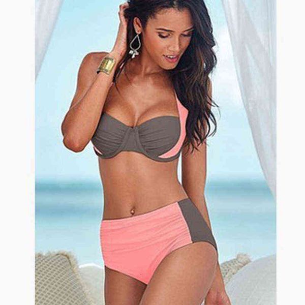 high split waist bikini color matching swimsuit women's popular swimsuit bikini, White;black
high split waist bikini color matching swimsuit women's popular swimsuit bikini, White;black