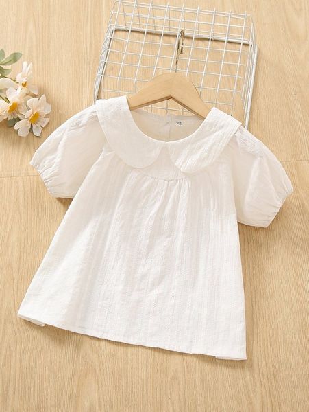 toddler girls eyelet embroidery peter pan collar puff sleeve blouse she, White;black
toddler girls eyelet embroidery peter pan collar puff sleeve blouse she, White;black