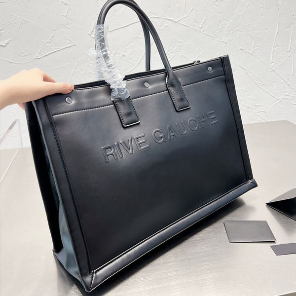 large capacity shopping bag handbags purse shoulder tote bags men women genuine leather letter decoration interior zipper pocket black handb
large capacity shopping bag handbags purse shoulder tote bags men women genuine leather letter decoration interior zipper pocket black handb