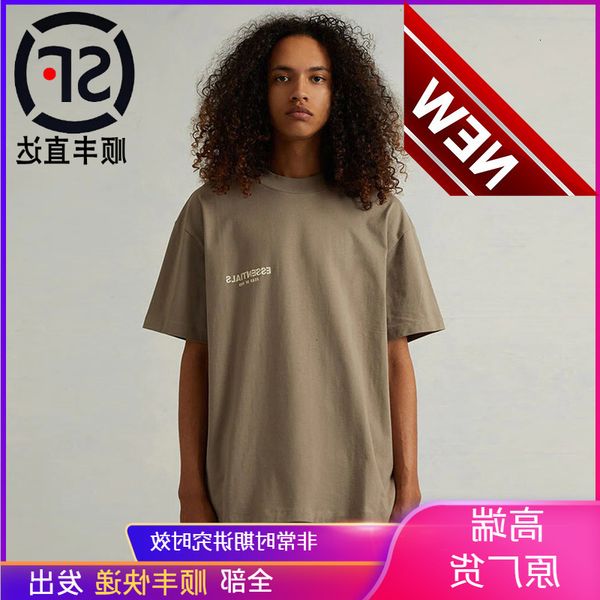 original essentials short sleeve men's t-shirt fashion brand fog high street women's loose 2022 summer flocking small label, White;black
original essentials short sleeve men's t-shirt fashion brand fog high street women's loose 2022 summer flocking small label, White;black