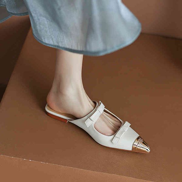 slippers minority pointed french metal baotou sandals thick flat heel bow gentle fairy single shoes bulx, Black
slippers minority pointed french metal baotou sandals thick flat heel bow gentle fairy single shoes bulx, Black