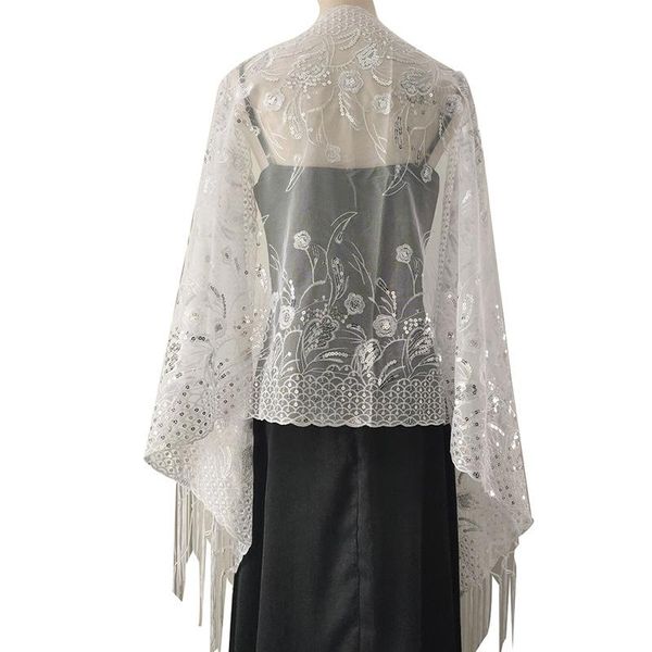 scarves elegant sequin glitter women's evening dress shawl tassel party shawls bridal bridesmaid wedding boleros shrugs capes, Blue;gray
scarves elegant sequin glitter women's evening dress shawl tassel party shawls bridal bridesmaid wedding boleros shrugs capes, Blue;gray