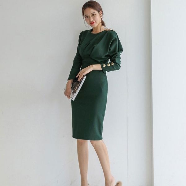 eleagnt solid slim waist women dress long sleeve oneck female pencil dress office ladies midlength dresses y200103, White;black
eleagnt solid slim waist women dress long sleeve oneck female pencil dress office ladies midlength dresses y200103, White;black