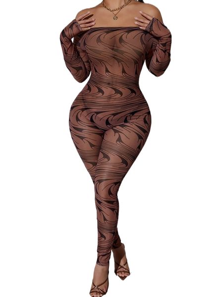 sxy allover print off shoulder mesh unitard jumpsuit without lingerie set y5ln#, Black;white
sxy allover print off shoulder mesh unitard jumpsuit without lingerie set y5ln#, Black;white