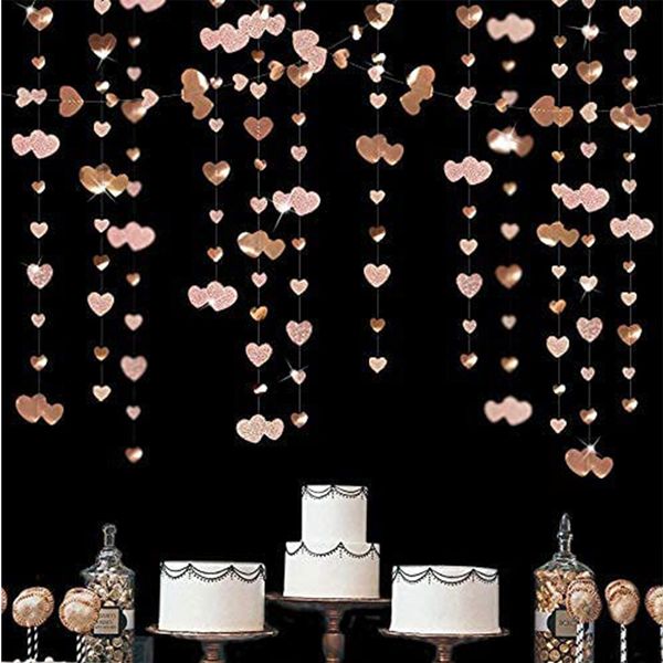 champagne wedding gold paper double heart banner hanging love shape garland for anniversary bridal shower birthday party decor
champagne wedding gold paper double heart banner hanging love shape garland for anniversary bridal shower birthday party decor