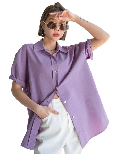 dazy drop shoulder button front blouse a3k0#, White
dazy drop shoulder button front blouse a3k0#, White