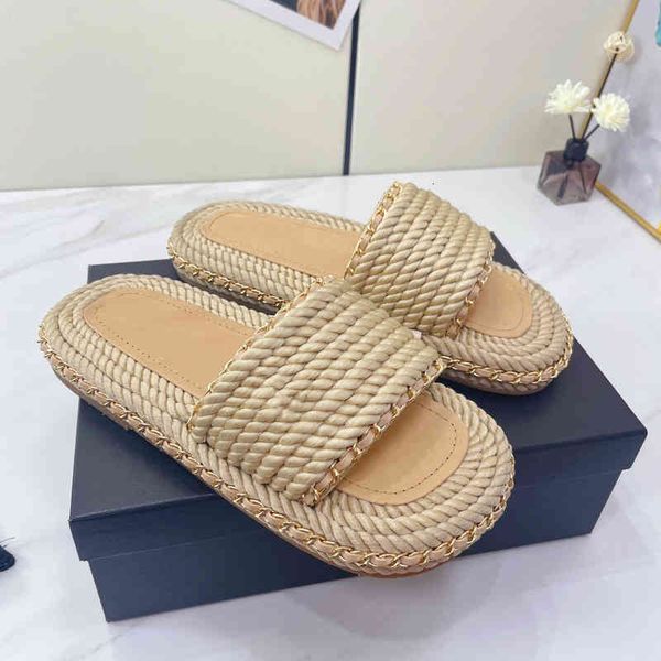 dress shoes women's size34-41 genuine leather hemp slippers flat chain platform espadrilles designer beach shoes summer, Black
dress shoes women's size34-41 genuine leather hemp slippers flat chain platform espadrilles designer beach shoes summer, Black