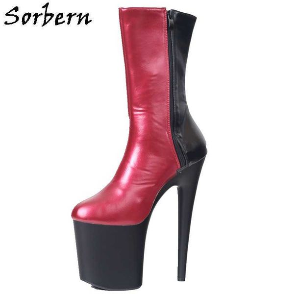 sorbern mid calf boots women pole dancer stripper high heels 20cm fetish shoe booties alternative fashion size 36 to 43, Black
sorbern mid calf boots women pole dancer stripper high heels 20cm fetish shoe booties alternative fashion size 36 to 43, Black
