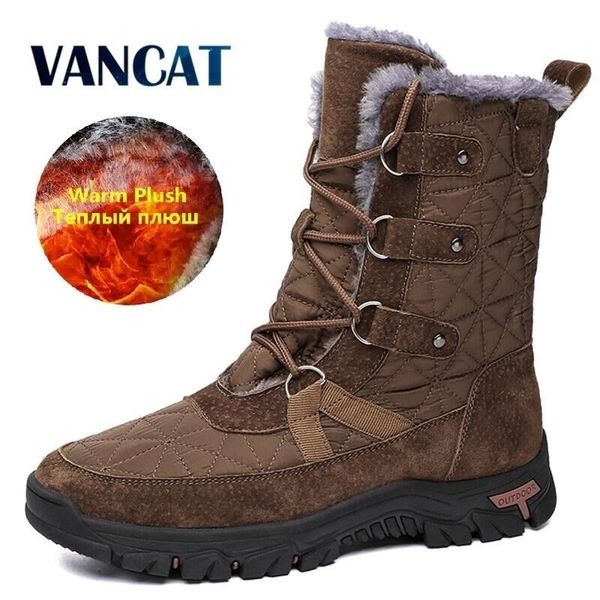 brand winter waterproof mens warm plush snow outdoor nonslip hiking work shoes men ankle boots 201204, Black
brand winter waterproof mens warm plush snow outdoor nonslip hiking work shoes men ankle boots 201204, Black