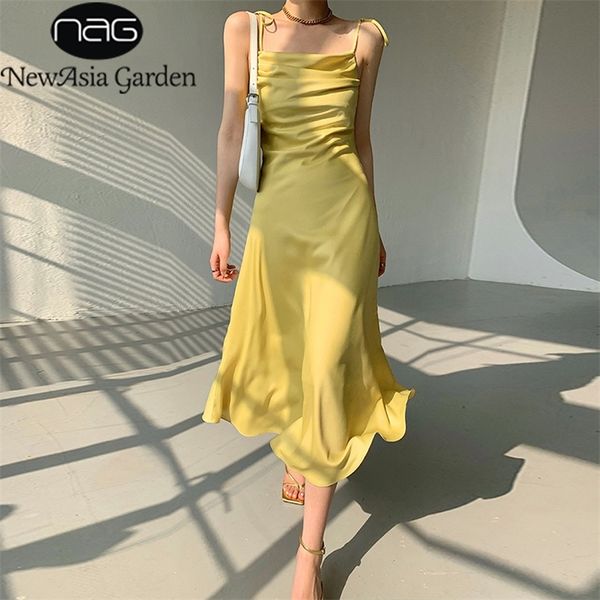 asia satin dress tie up spaghetti strap backless cowl neck aline long dress midi robe femme summer dress for women 220516, Black;gray
asia satin dress tie up spaghetti strap backless cowl neck aline long dress midi robe femme summer dress for women 220516, Black;gray