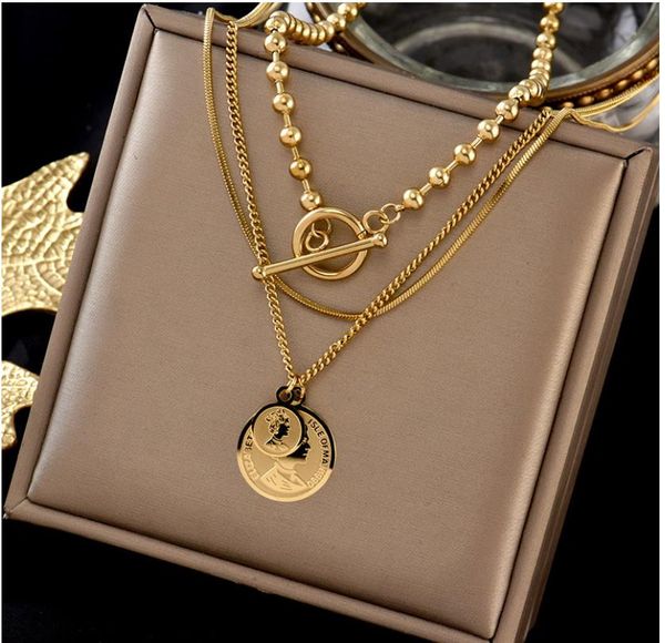 europe american necklaces human head three layers of clavicle minimalist wind necklace female network celebrity new ins titanium steel clavi, Silver
europe american necklaces human head three layers of clavicle minimalist wind necklace female network celebrity new ins titanium steel clavi, Silver