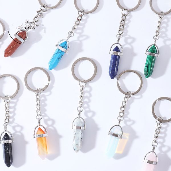 hexagon prism natural crystal stone keychain women key ring fashion keyholder boho jewelry car keyring for women, Slivery;golden
hexagon prism natural crystal stone keychain women key ring fashion keyholder boho jewelry car keyring for women, Slivery;golden