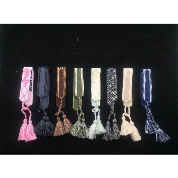 new cotton woven letter embroidery tassel bangle lace-up bracelet adjustable festival bracelets brand designer jewelry cjghb232u, Black
new cotton woven letter embroidery tassel bangle lace-up bracelet adjustable festival bracelets brand designer jewelry cjghb232u, Black