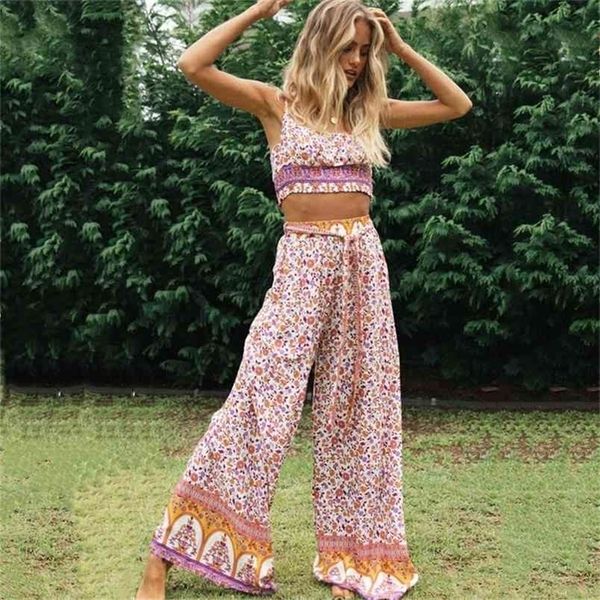 spring summer boho floral printing vest suit fashion sleeveless crop and long pants two piece set women streetwear 210517, White
spring summer boho floral printing vest suit fashion sleeveless crop and long pants two piece set women streetwear 210517, White
