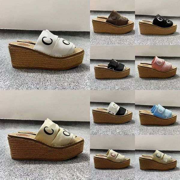 2022 summer ladies woody platforms sandals luxury designer slippers wedge muller canvas espadrille flip flops platform high heels shoes sand, Black
2022 summer ladies woody platforms sandals luxury designer slippers wedge muller canvas espadrille flip flops platform high heels shoes sand, Black