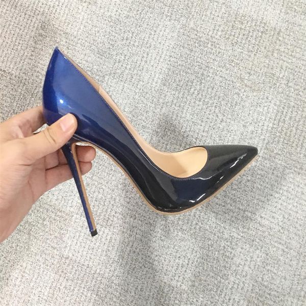 gradient color shallow high heels shoes lady pointed toe patent leather 8.5cm 10cm 12cm stiletto heel pumps big size 34-46302n, Black
gradient color shallow high heels shoes lady pointed toe patent leather 8.5cm 10cm 12cm stiletto heel pumps big size 34-46302n, Black