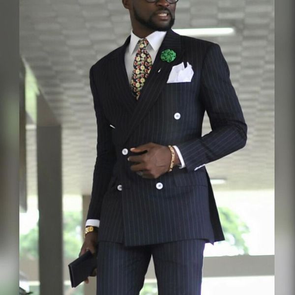 pinstripe double breasted business suits for men formal wedding tuxedo 2 piece jacket with pants male fashion costume, Black;gray
pinstripe double breasted business suits for men formal wedding tuxedo 2 piece jacket with pants male fashion costume, Black;gray