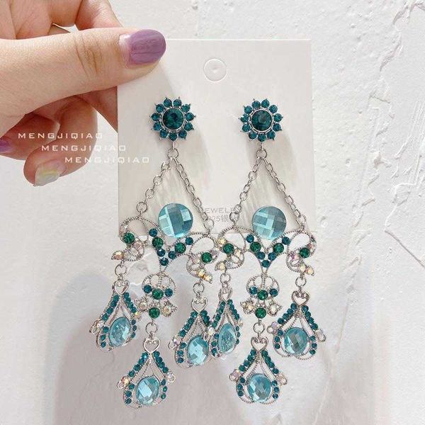 dangle & chandelier korean style luxury green crystal long earrings for women girls elegant vintage party jewelry giftsdangle, Silver
dangle & chandelier korean style luxury green crystal long earrings for women girls elegant vintage party jewelry giftsdangle, Silver