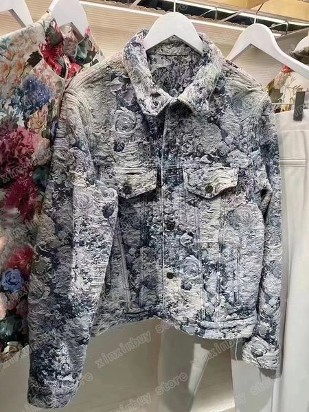 22ss designers denim jackets men women destroyed tie dye jacquard flowers lapel neck streetwear blue m-xl, Black;brown
22ss designers denim jackets men women destroyed tie dye jacquard flowers lapel neck streetwear blue m-xl, Black;brown