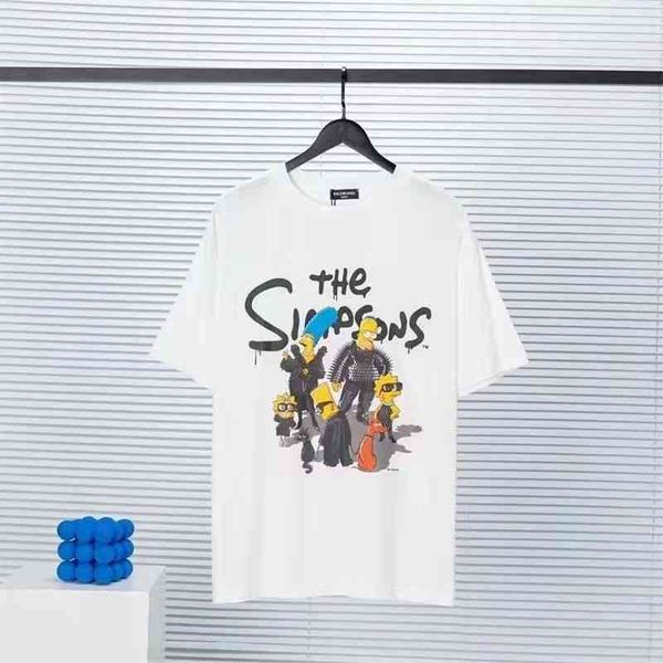 balencaigass t shirt co 2022 paris branded simpson cotton short sleeve men's and women's fashion brand t-shirt loose casual printe, White;black
balencaigass t shirt co 2022 paris branded simpson cotton short sleeve men's and women's fashion brand t-shirt loose casual printe, White;black