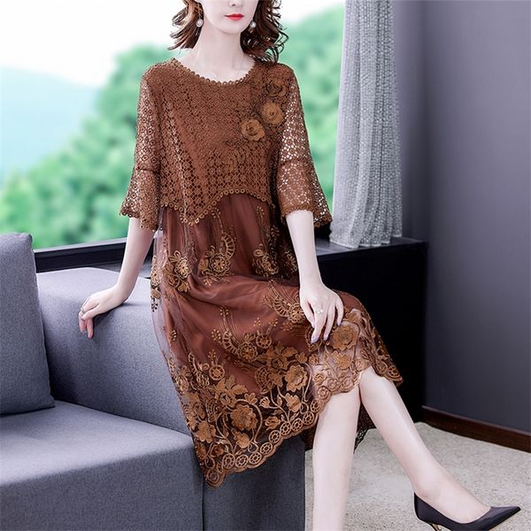 women fashion floral embroidery mesh midi dress short sleeve hollow out summer elegant bodycon party vestido 220504, Black;gray
women fashion floral embroidery mesh midi dress short sleeve hollow out summer elegant bodycon party vestido 220504, Black;gray