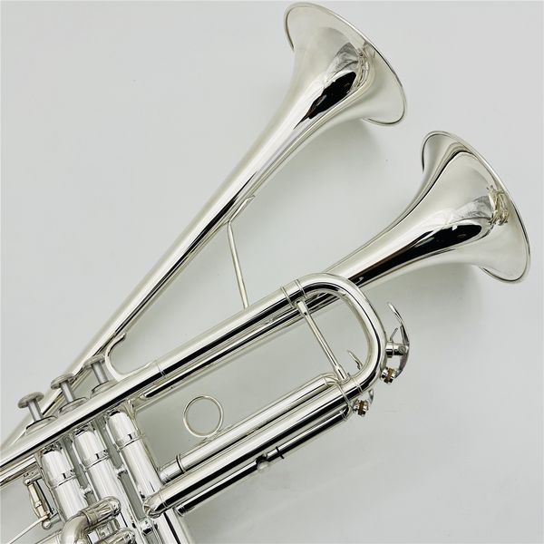 double bell bb tune trumpet sliver plated professional musical instrument with case accessories
double bell bb tune trumpet sliver plated professional musical instrument with case accessories