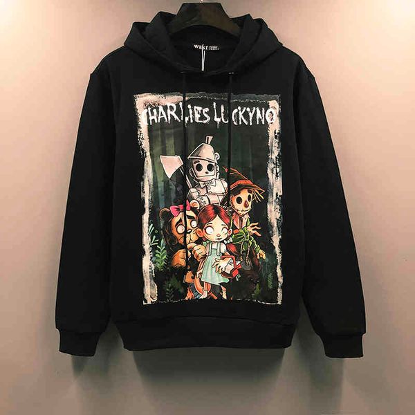 men's hoodies sweatshirts european and american street fashion puppet adventure hooded sweater men's loose casual coat autumn wint, Black
men's hoodies sweatshirts european and american street fashion puppet adventure hooded sweater men's loose casual coat autumn wint, Black